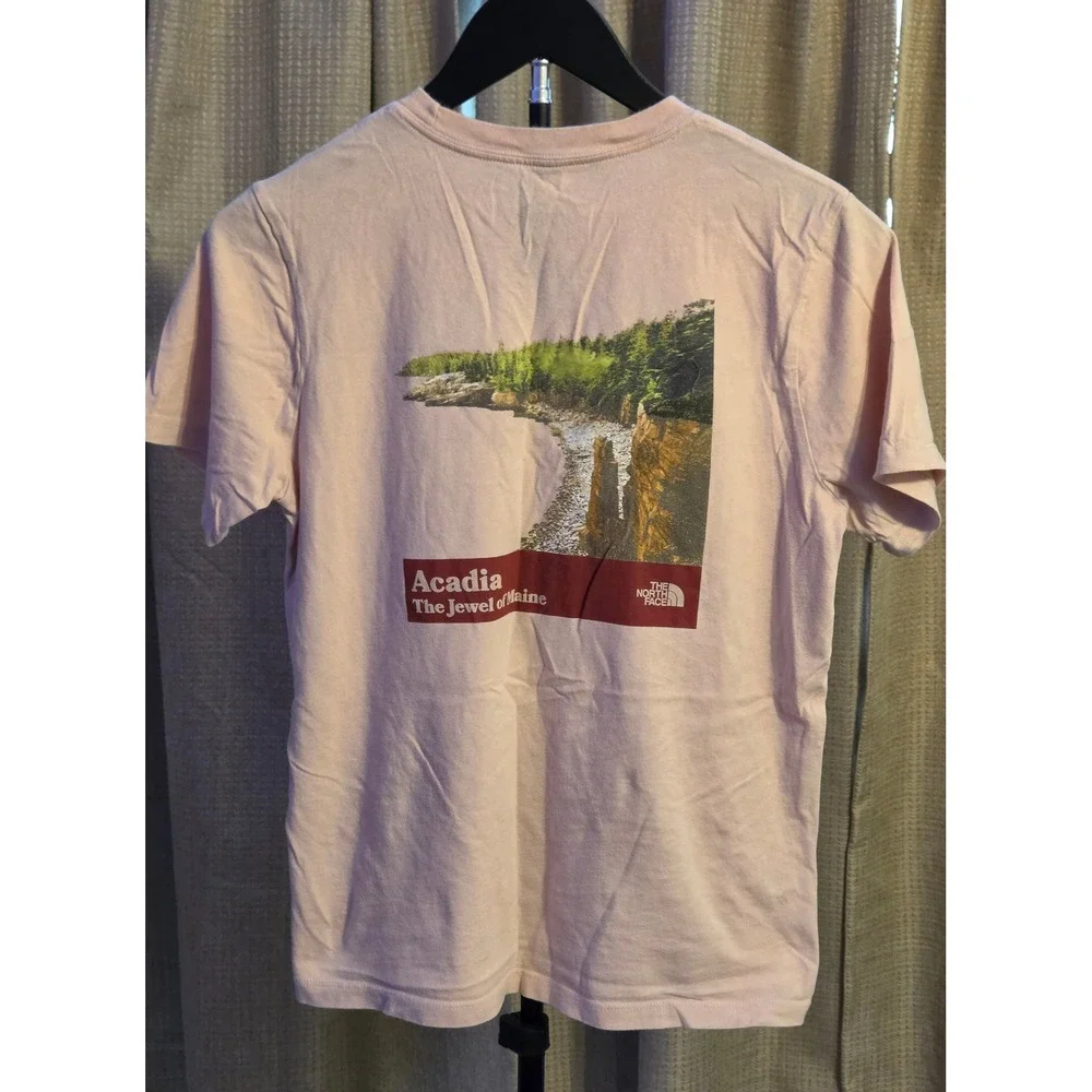 The North Face Acadia T-Shirt Womens Size Small Pink - Picture 3 of 6